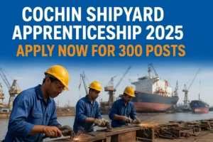 Cochin Shipyard Apprenticeship 2025